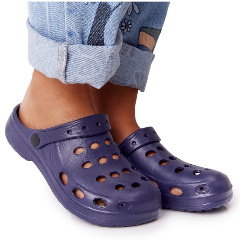 Flameshoes Papuci de damă bleumarin Eva Foam albastru
