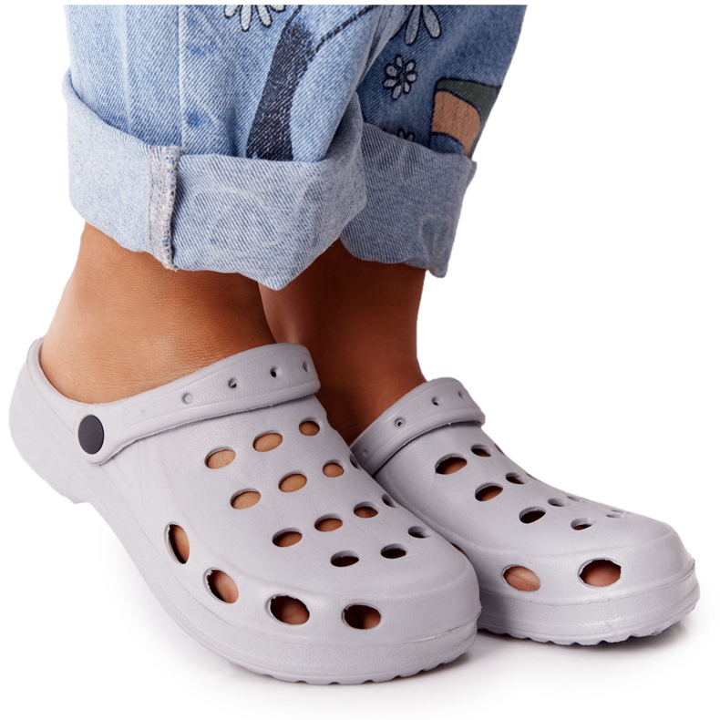 Flameshoes Papuci Eva de spumă gri pentru femei