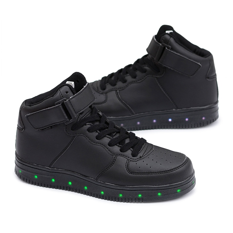 Vico Pantofi sport CrazyLights negri strălucitori pentru femei negru