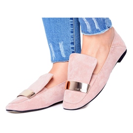 Mocasini de damă Cu farfurie Golden Lordsy Lu Boo Harlem roz Mocasini de damă Cu farfurie Golden Lordsy Lu Boo Harlem roz
