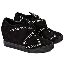 Adidași de damă Wedges Lu Boo Black Margo negru Adidași de damă Wedges Lu Boo Black Margo negru