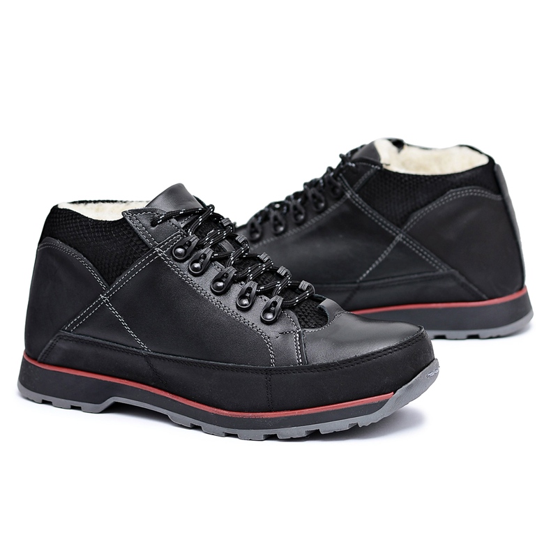 KOMODO Pantofi bărbați Black Warmed Trafer negru