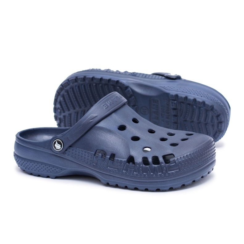 Flameshoes Papuci bărbați pentru piscină Kroks Eva Blue Navy albastru marin