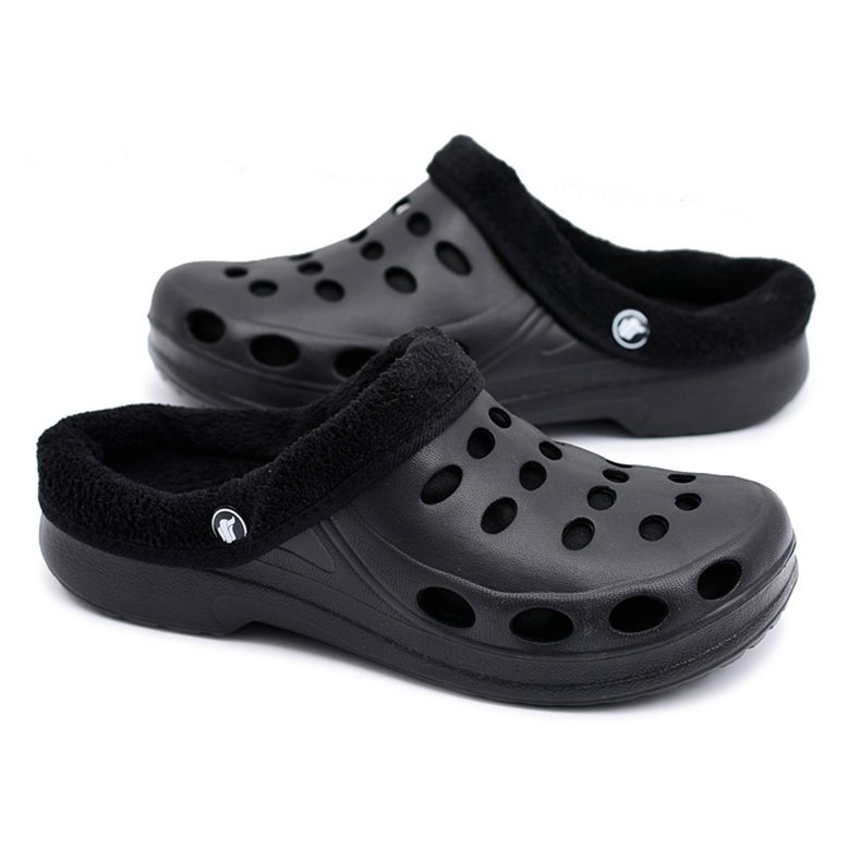 Flameshoes Papuci de damă Warm Black Kroks Eva negru