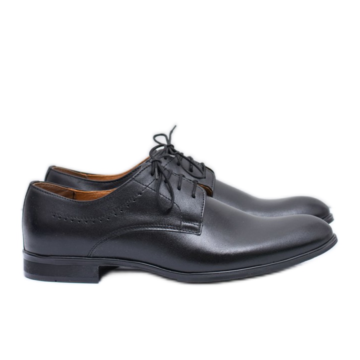 Pantofi eleganți negri bărbați eleganți Damoste negru