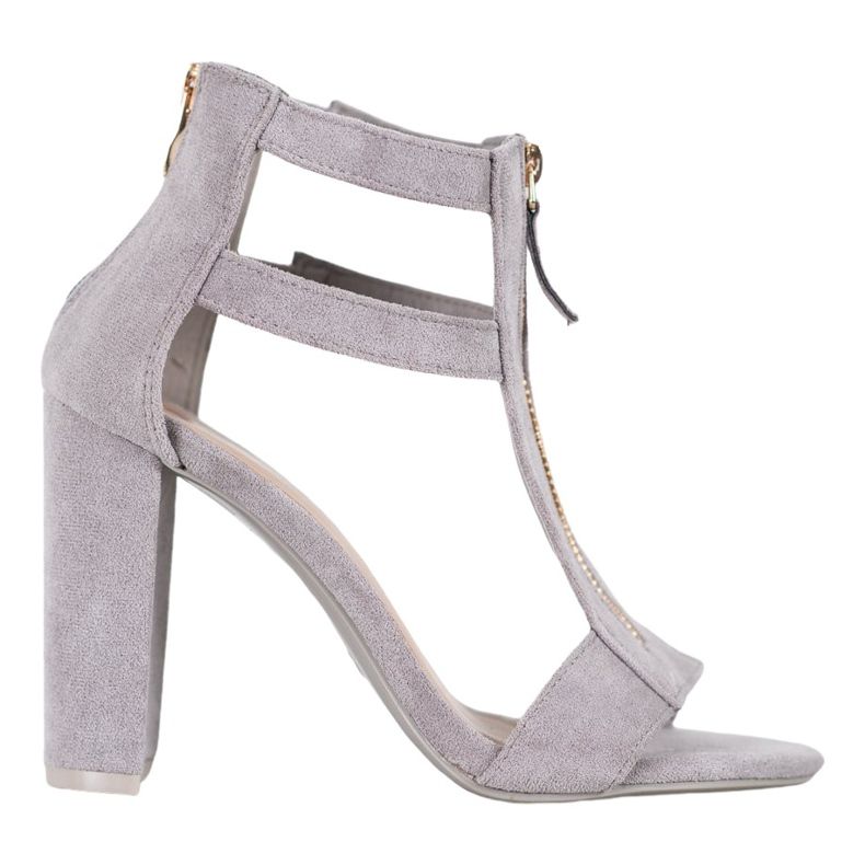 Seastar Sandale cu fermoar gri