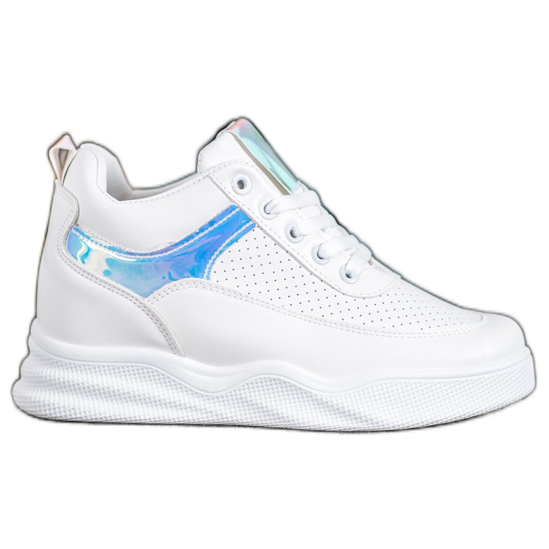 Renda Adidași din piele ecologică alb