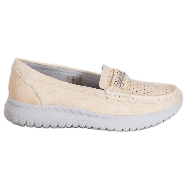 Small Swan Mocasini pe platformă maro