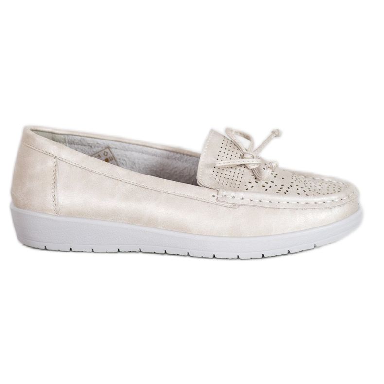 SHELOVET Mocasini confortabili de aur