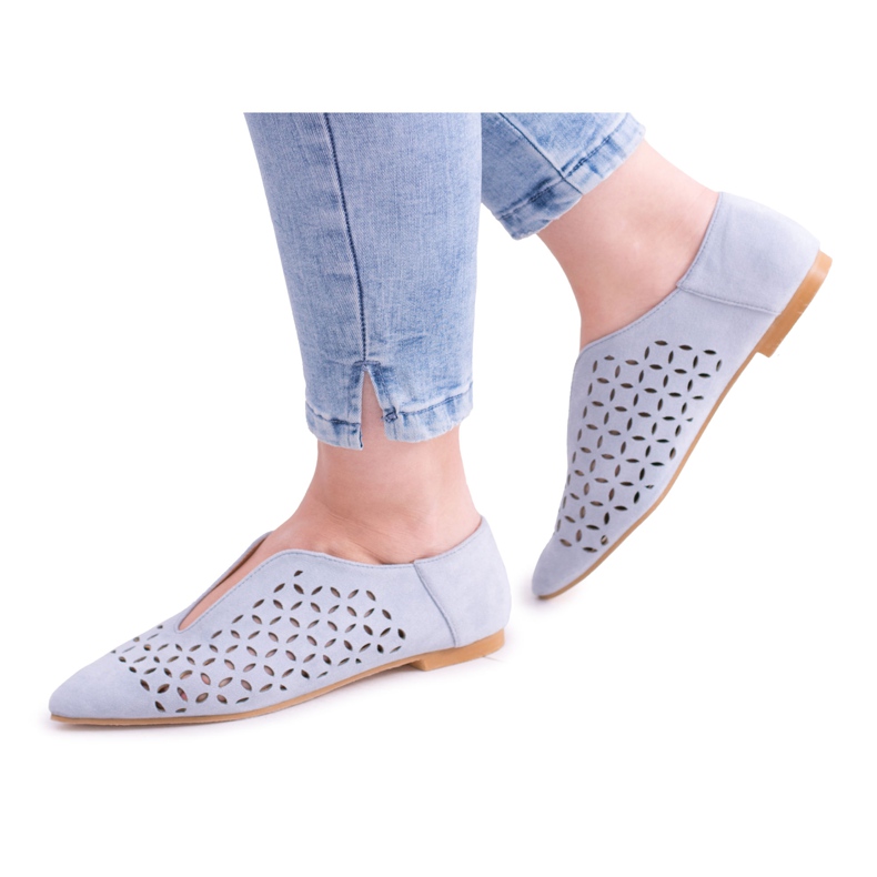 Încălțăminte de alergare Synthia de damă Lu Boo Blue Suede albastru