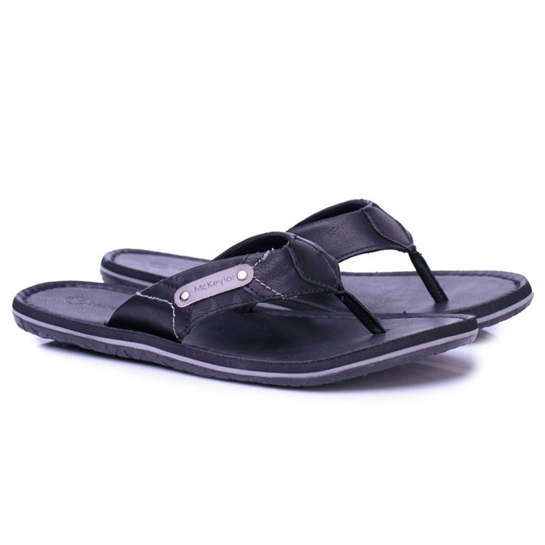 Mckeylor Flip-flops Ayumu negre și ușoare negru
