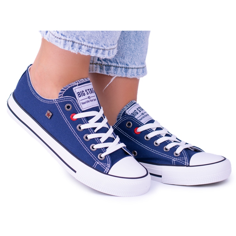 Adidași Big Star pentru femei Blue Star T274021 albastru marin