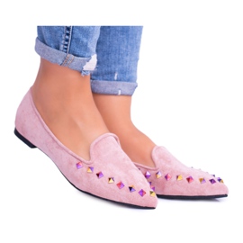 Lu Boo Pink Lords Iridescent Jets Suede Spike roz Lu Boo Pink Lords Iridescent Jets Suede Spike roz