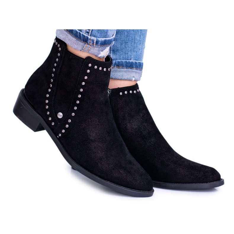 Cizme Big Star Black Jodhpur pentru femei BB274529 negru