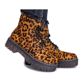 FRID Cizme înalte pentru femei cu model leopard Grande maro FRID Cizme înalte pentru femei cu model leopard Grande maro