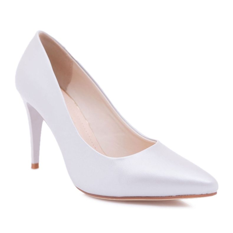 Sergio Leone Pearl Pump Stilettos Silver Feliciana gri