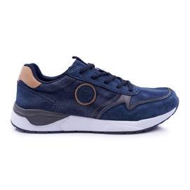Încălțăminte sport pentru bărbați Big Star Navy Blue DD174312 albastru marin Încălțăminte sport pentru bărbați Big Star Navy Blue DD174312 albastru marin