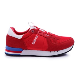 Încălțăminte sport pentru bărbați Big Star Suede Leather Red DD174322 roșu