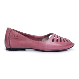 Balerini de damă Piele Maciejka Roz 03497-15 Balerini de damă Piele Maciejka Roz 03497-15