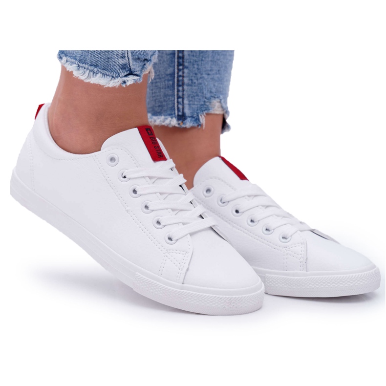 Adidași pentru femei Big Star With A Strap White DD274685 alb