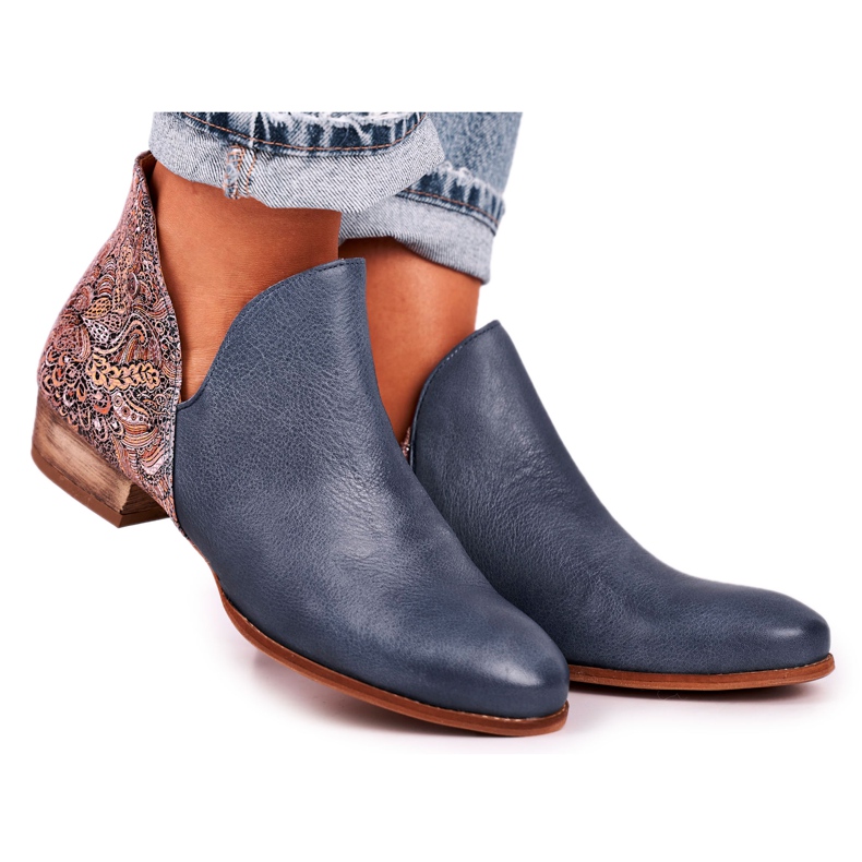 Cizme plate pentru femei Maciejka Spring Leather Blue Navy 04091-27 albastru Cizme plate pentru femei Maciejka Spring Leather Blue Navy 04091-27 albastru