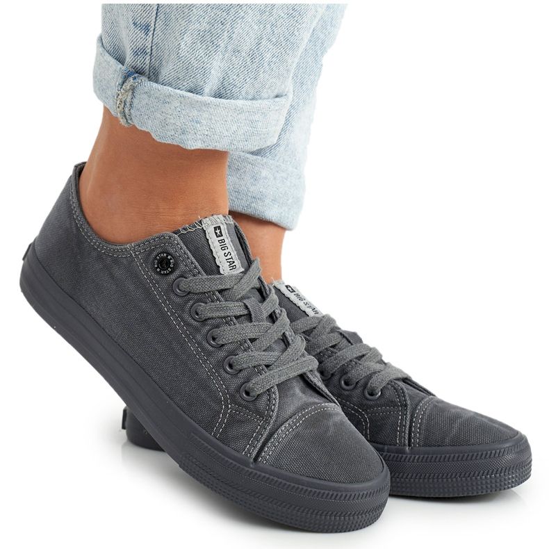 Adidași pentru femei Big Star Dark Grey DD274440 gri
