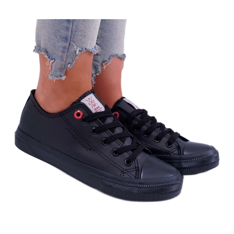 Tenisi pentru femei Cross Jeans Black DD2R4029 negru