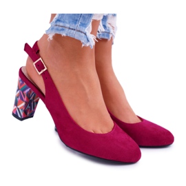 Pompă de damă pe toc Sergio Leone SK788 Fuchsia Lati roz