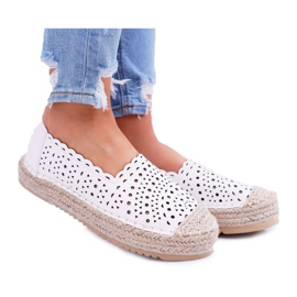HAN Espadrile pentru femei, Slip-on White Satisfaction alb