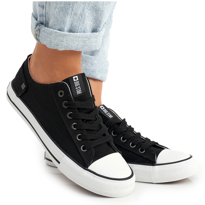Adidași pentru femei Big Star Rubber Toe Negru DD274338