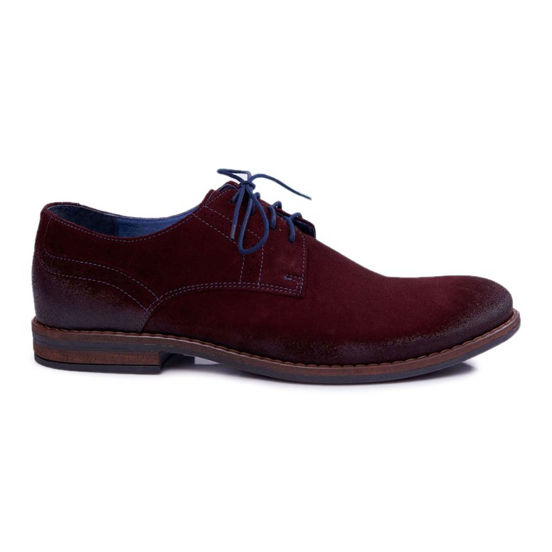 Pantofi bărbați Casual piele Nikopol Burgundy Lajos roșu
