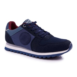 Pantofi sport pentru bărbați Big Star Navy Blue DD174347 albastru marin Pantofi sport pentru bărbați Big Star Navy Blue DD174347 albastru marin
