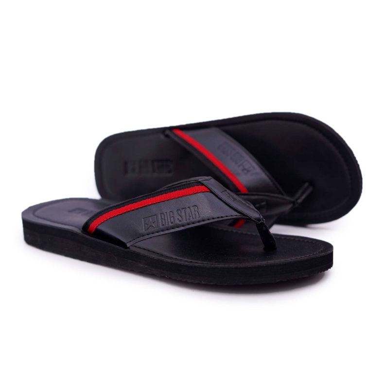 Papuci pentru bărbați Flip-flops Big Star Black DD174678 negru