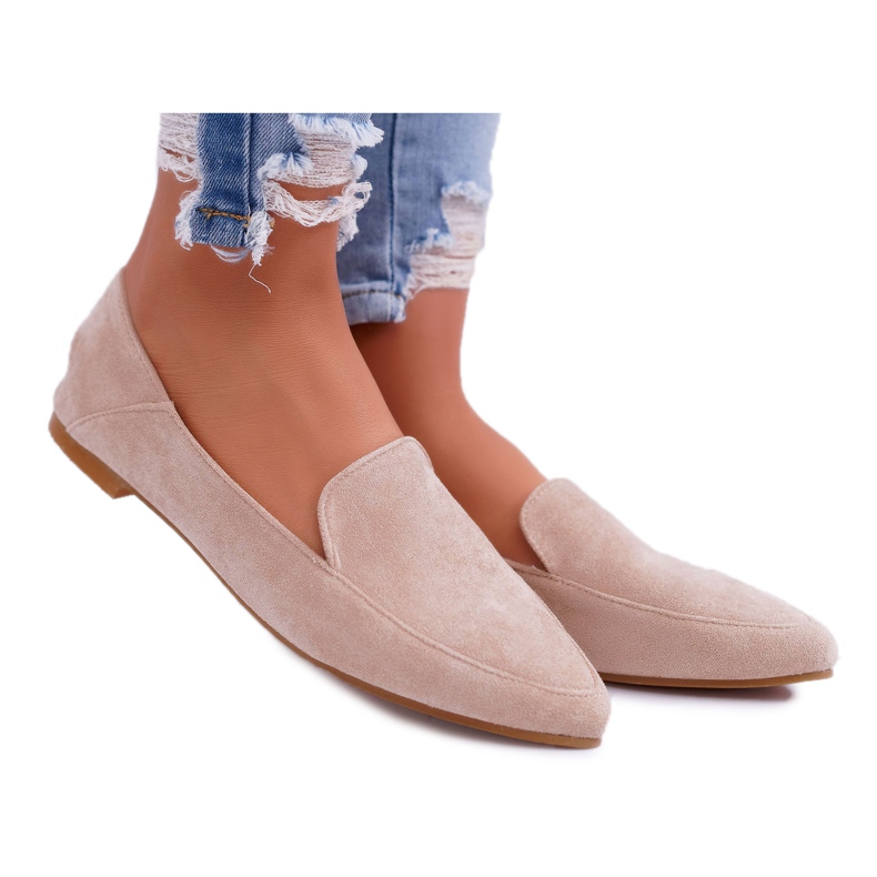 Mocasini de damă Lu Boo Beige Magnus bej