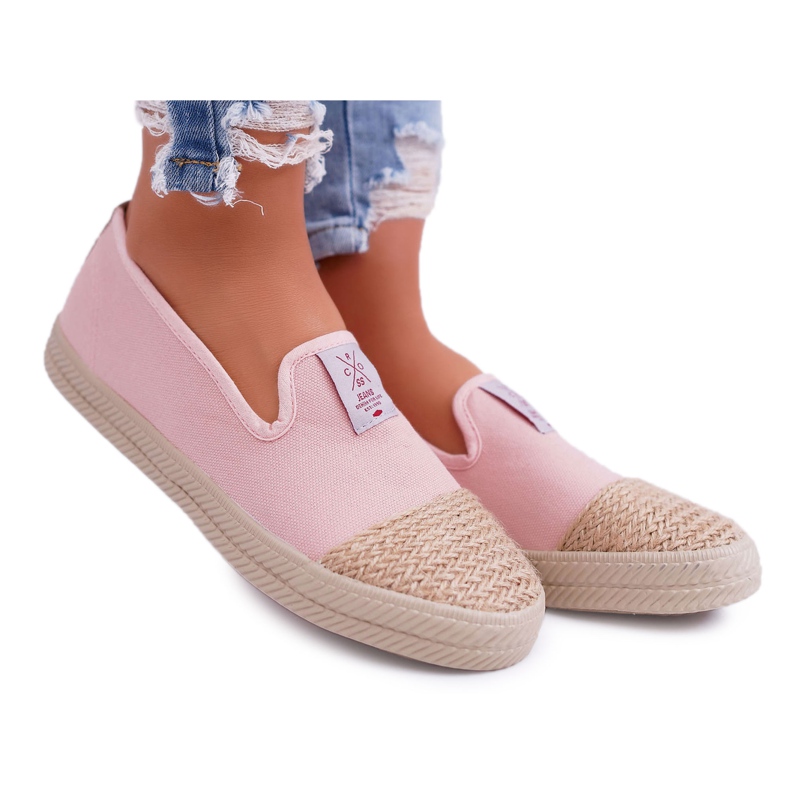 Espadrile de damă Cross Jeans Pink DD2R4048 roz