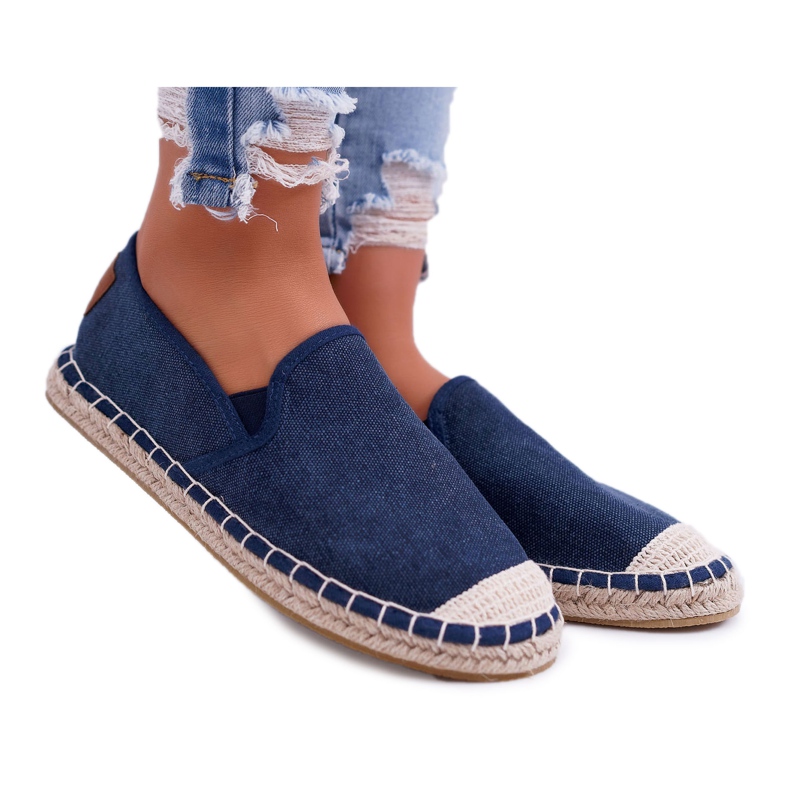Espadrile de damă Cross Jeans Blue Navy DD2R4108 albastru marin Espadrile de damă Cross Jeans Blue Navy DD2R4108 albastru marin