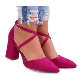 SEA Pompă de damă pe toc în trafic Spitz Fuchsia roz