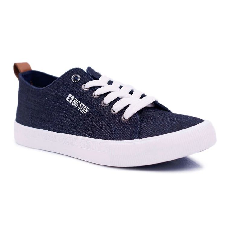 Adidași pentru bărbați Big Star Classic Jeans Blue Navy DD174164 albastru marin