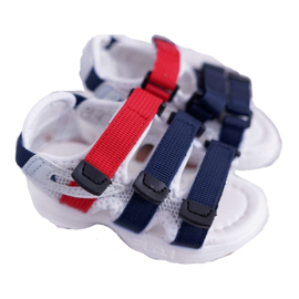 FRROCK Sandale pentru copii cu velcro pentru fete băieți alb Fima roșu albastru marin FRROCK Sandale pentru copii cu velcro pentru fete băieți alb Fima roșu albastru marin