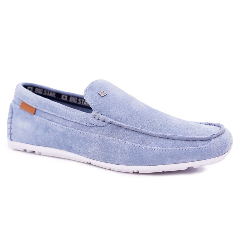 Mocasini pentru bărbați Big Star Blue DD174421 albastru