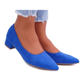 PS1 Pompă clasică pentru femei Suede Blue Rheya albastru PS1 Pompă clasică pentru femei Suede Blue Rheya albastru