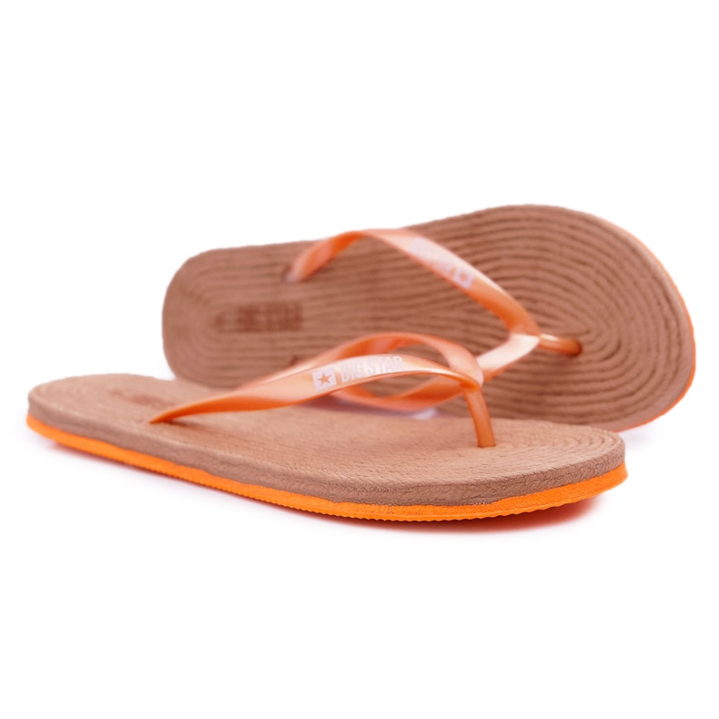 Papuci de damă Flip-flops Big Star Orange AA274A120 portocale