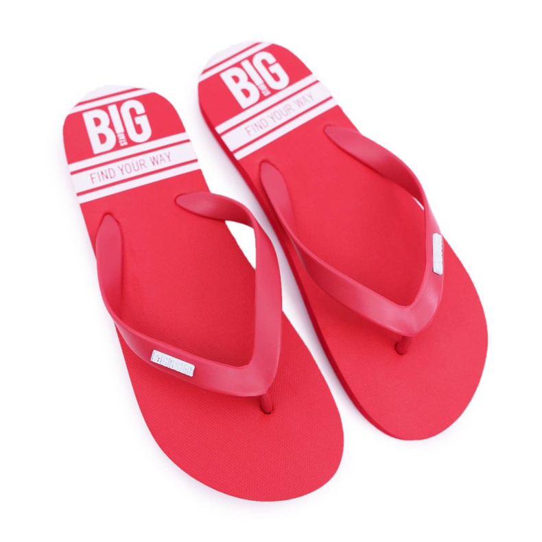 Papuci pentru bărbați Flip-flops Big Star Red AA174416 roșu
