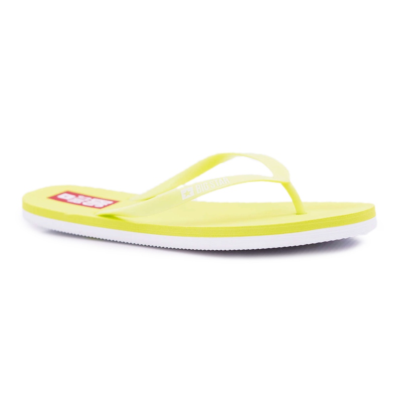 Papuci de damă Flip-flops Big Star Neon Lime AA274A129 verde