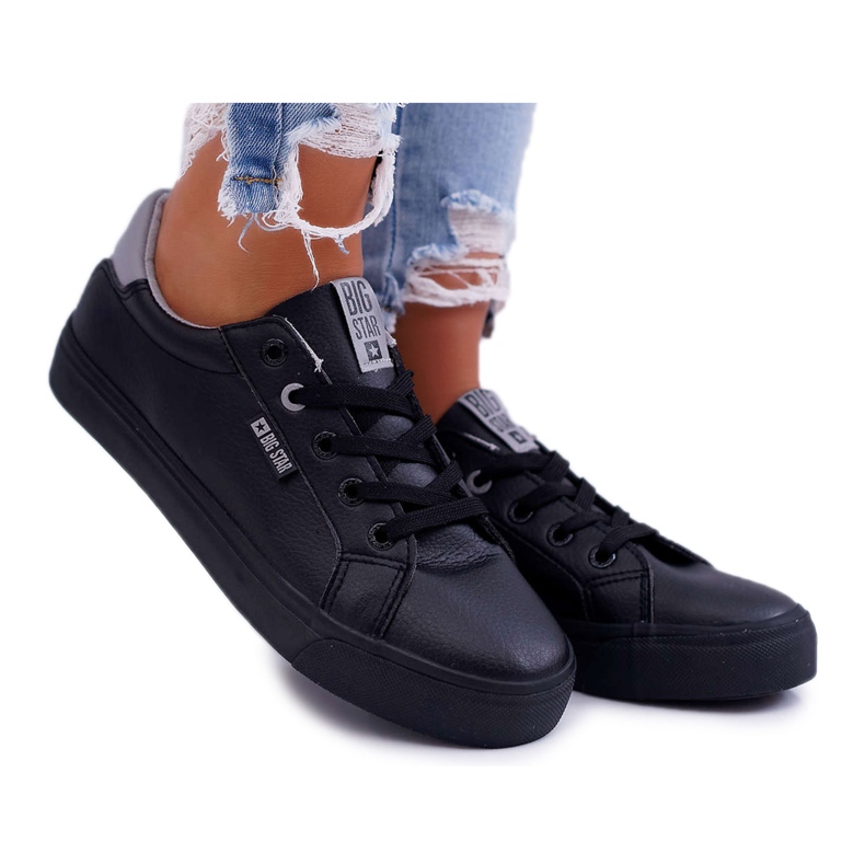 Adidași pentru femei Big Star Black EE274314 negru