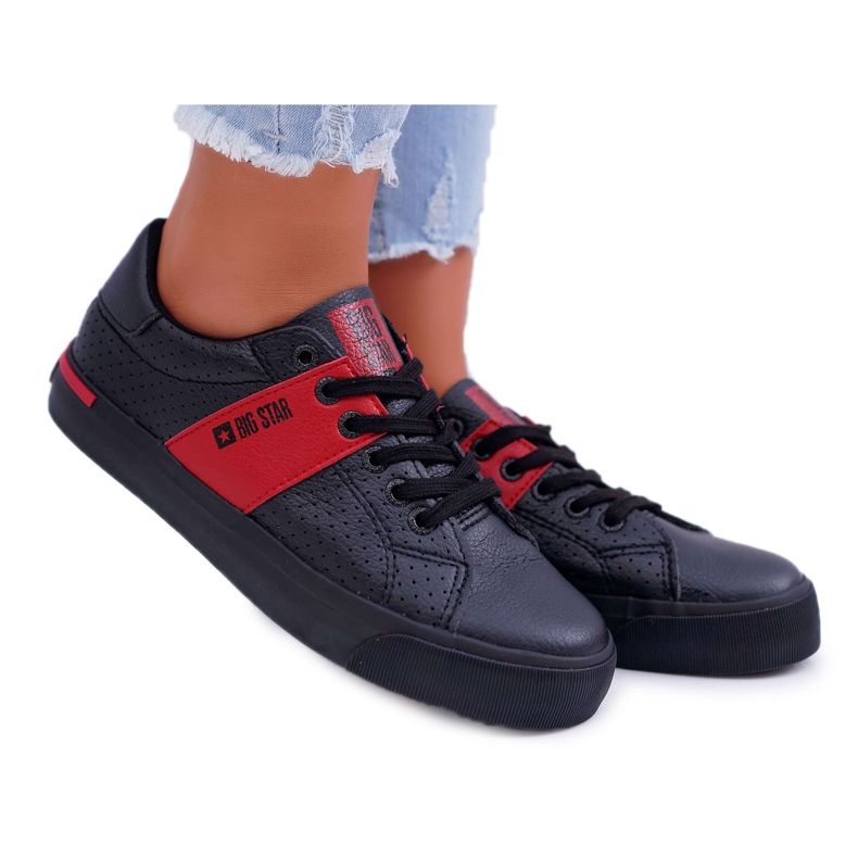 Adidași pentru femei Big Star Black EE274339 negru