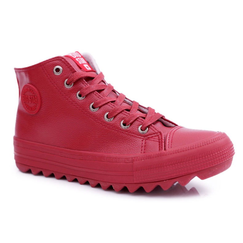 Adidași pentru femei Big Star High Warm Red EE274112 roșu