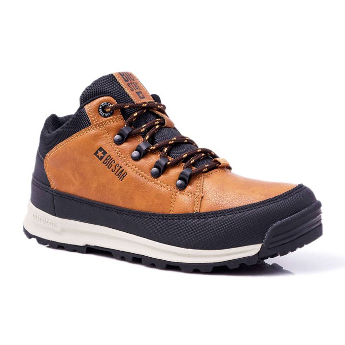Pantofi de trekking pentru bărbați Big Star High Outdoor Camel EE174464 maro