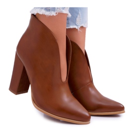 SEA Cizme de damă pe toc Slip On Brown Mantana maro SEA Cizme de damă pe toc Slip On Brown Mantana maro