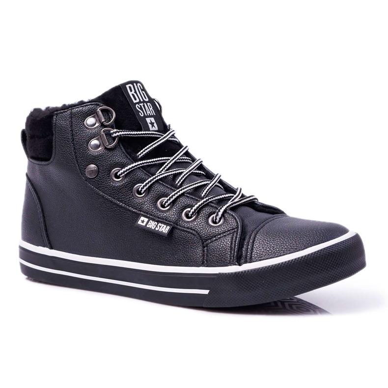 Adidași pentru femei Big Star High Black Warmed EE274410 negru